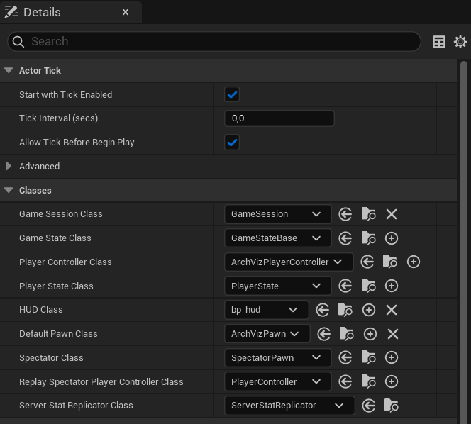 GameMode Default Classes Setup