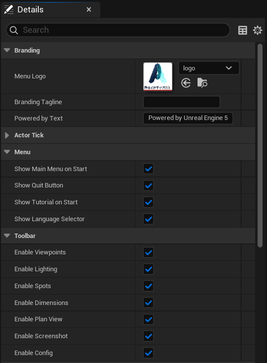 HUD Menu Settings