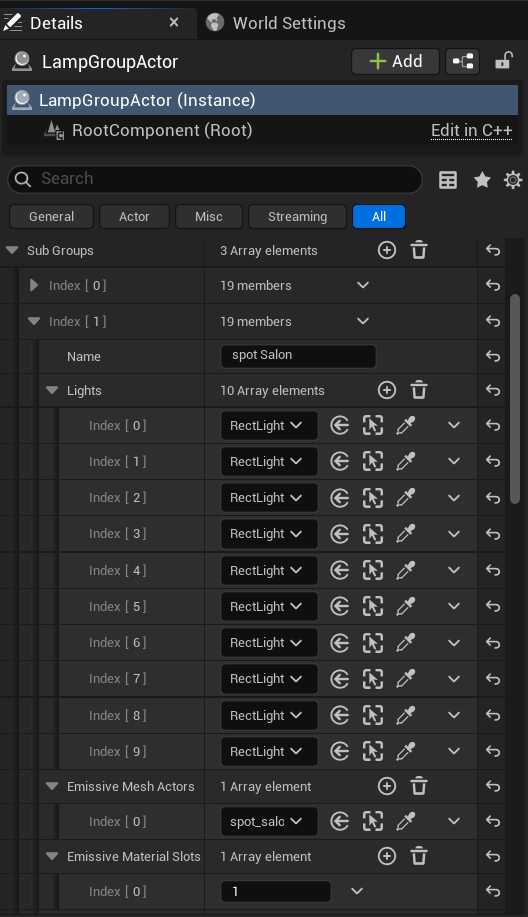 Assigning Lights to Subgroup